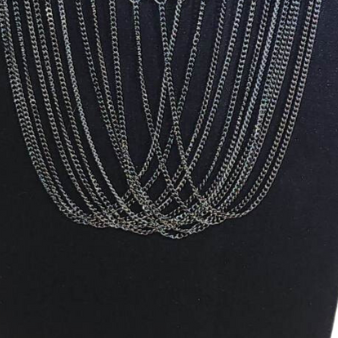 Multi Layered Silver Necklace