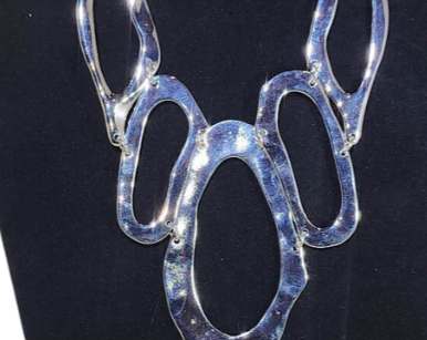Brass Prime Necklace & Earrings Set