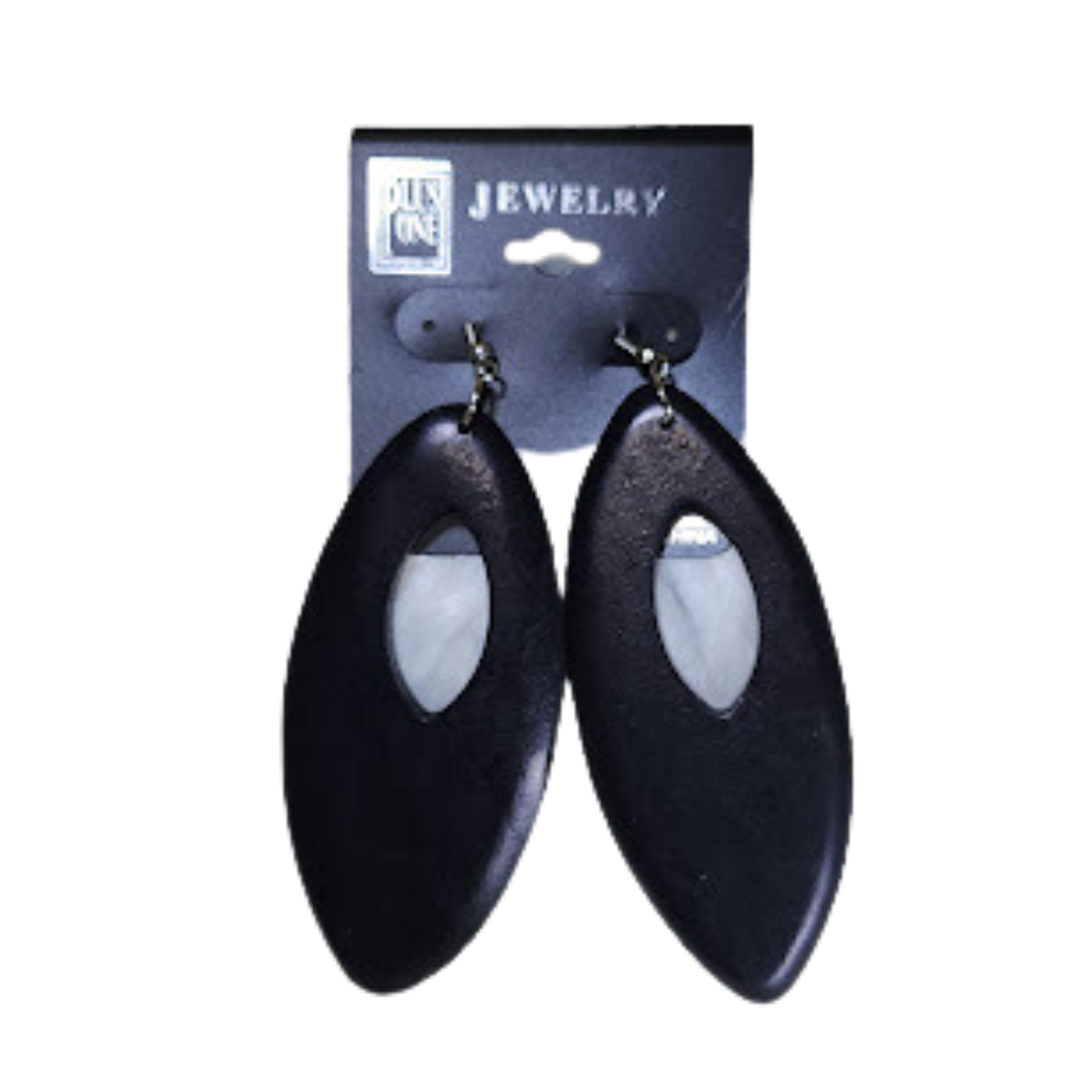 Black Drop Earrings