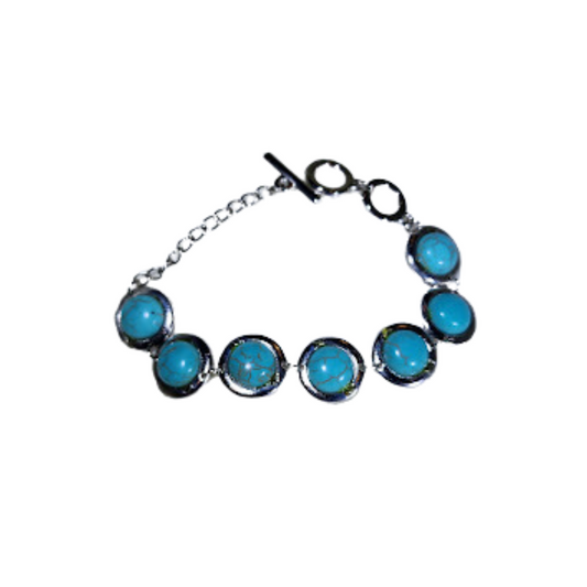 Turquoise & Links Bracelet